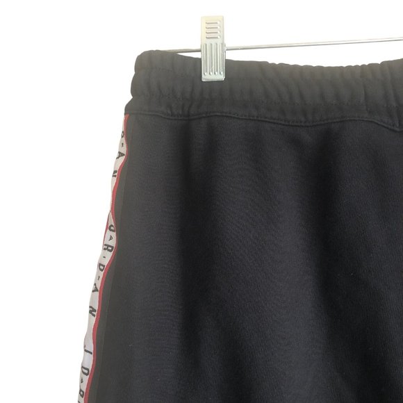 Air Jordan Men's Sweatshorts Size S 31-35 Black Cotton Fleece Elastic Waist - Picture 6 of 12